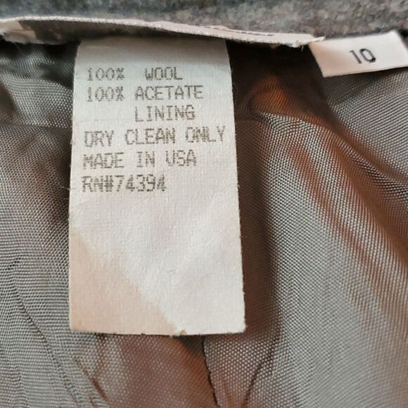 Hall Of Hanover, 100% Wool, Grey Women's Pants, Size 10 - Picture 4 of 7